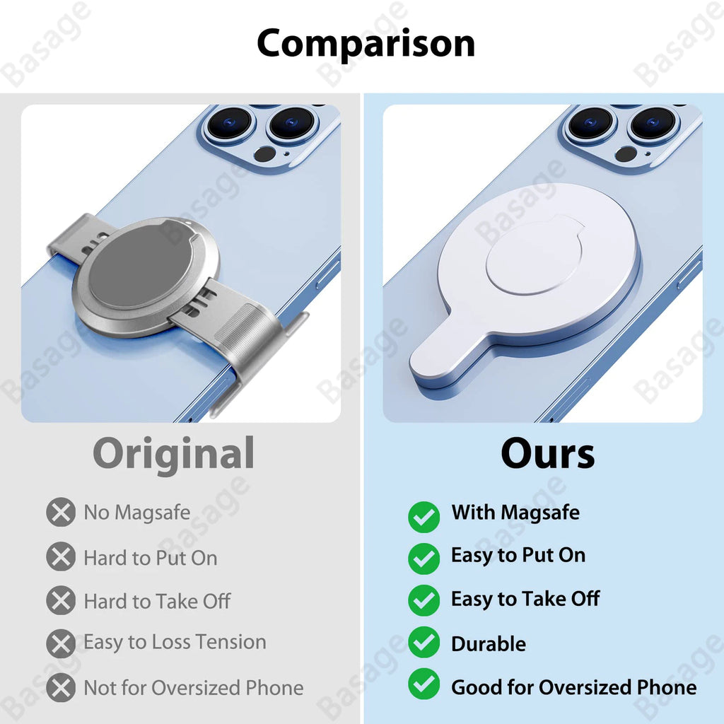 Magnetic Adapter Mobile Phone Holder Handheld Stabilizer Quick Release Accessories for DJI Osmo OM6 OM5 OM4 Gimbal for Magsafe Qme