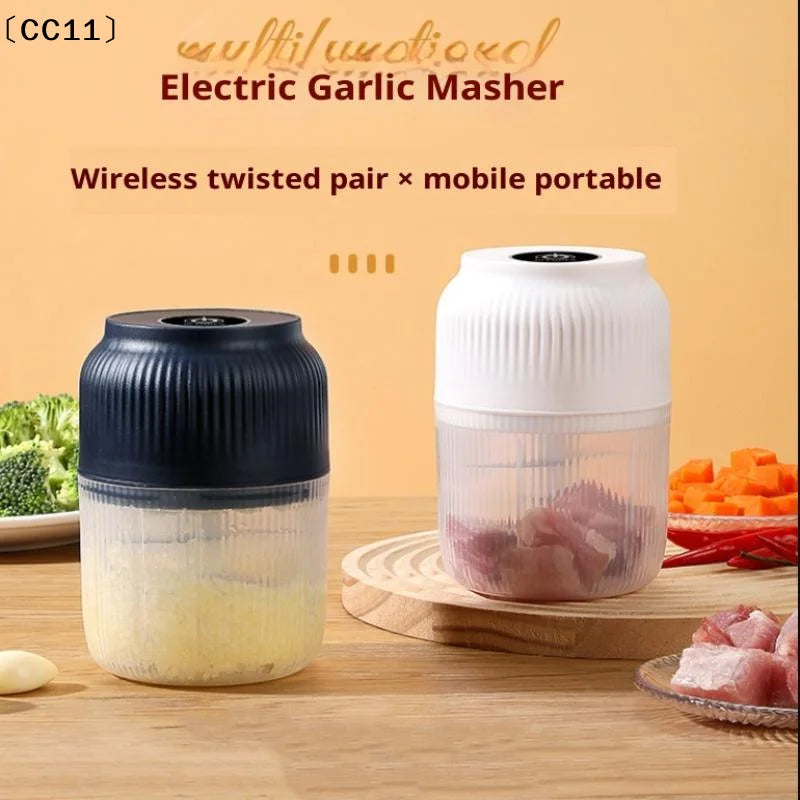 Portable Electric Garlic Masher Mini Food Vegetable Chili Meat Qme