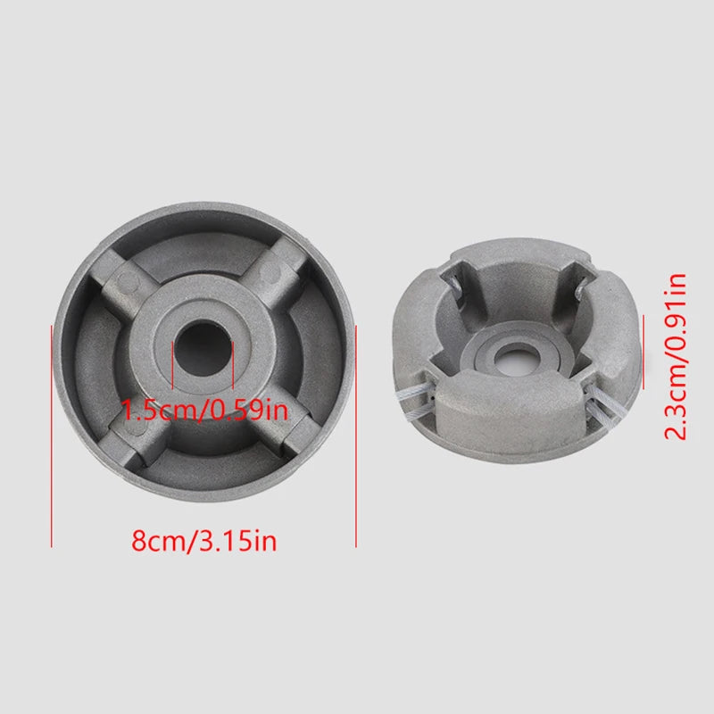 Universal Aluminum Alloy Lawn Mower Head Replacement Nylon Steel Qme Onesize