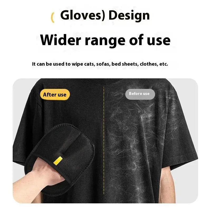 Home Hair Scraper Cat Cleaner Pet Gloves Household Remover Dog Brush Qme