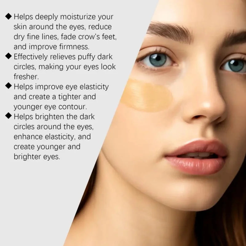 Instant Firm Eye Cream Instant Under Eye Tightening & Depuffing Cream, Helps Smooth Fine Lines & Reduce Puffiness Dark Circles Qme