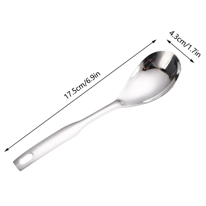 1Pc Stainless Steel Kitchen Spoon With Holes Cuisine Caviar Builder Roe Sauce Strainer Spoon Durable Kitchen Cooking Gadgets. Qme
