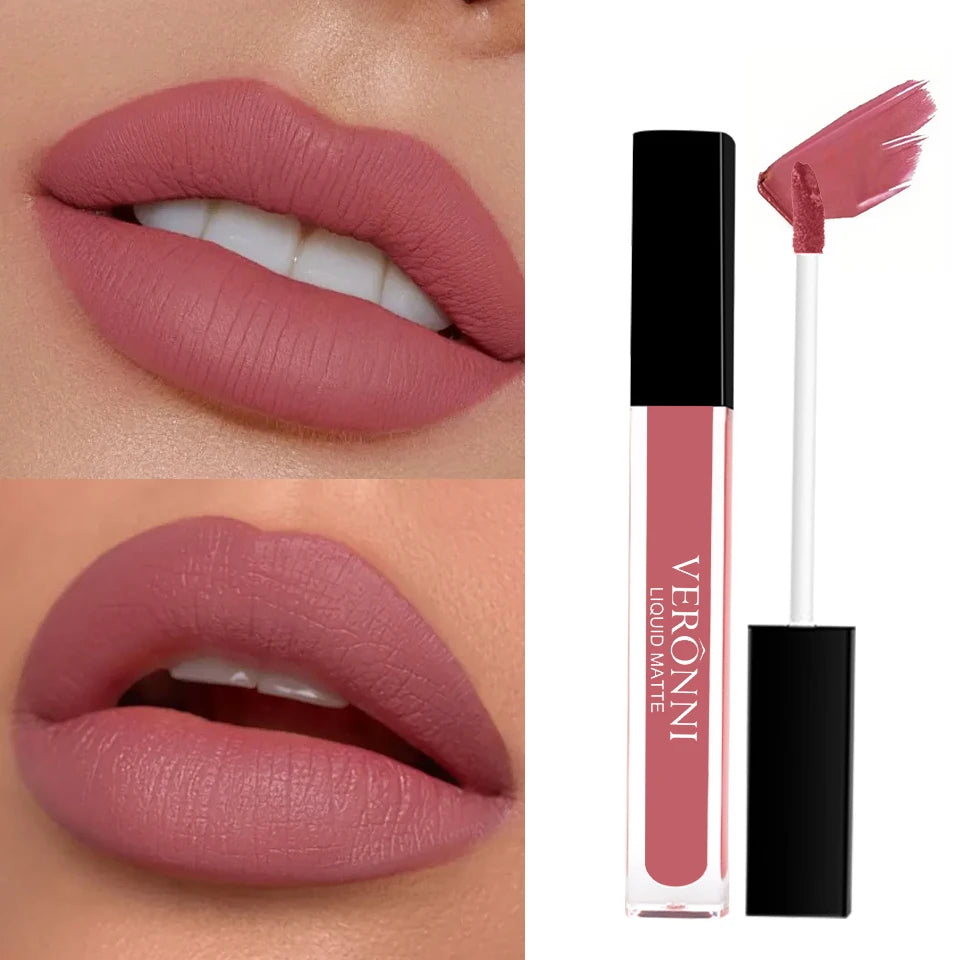 14 Square Tube Lip Gloss Waterproof Non Stick Cup 24-hour Qme
