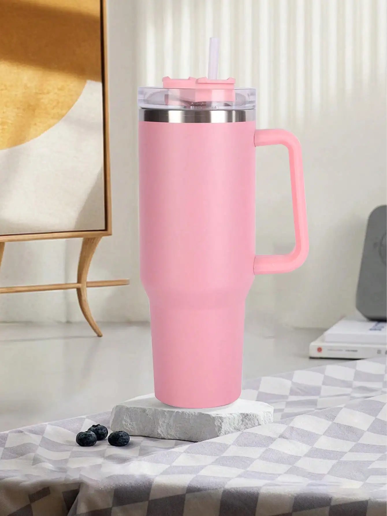 Handle Insulated Water Bottle 304 Stainless Steel Car Cup Brewing Qme