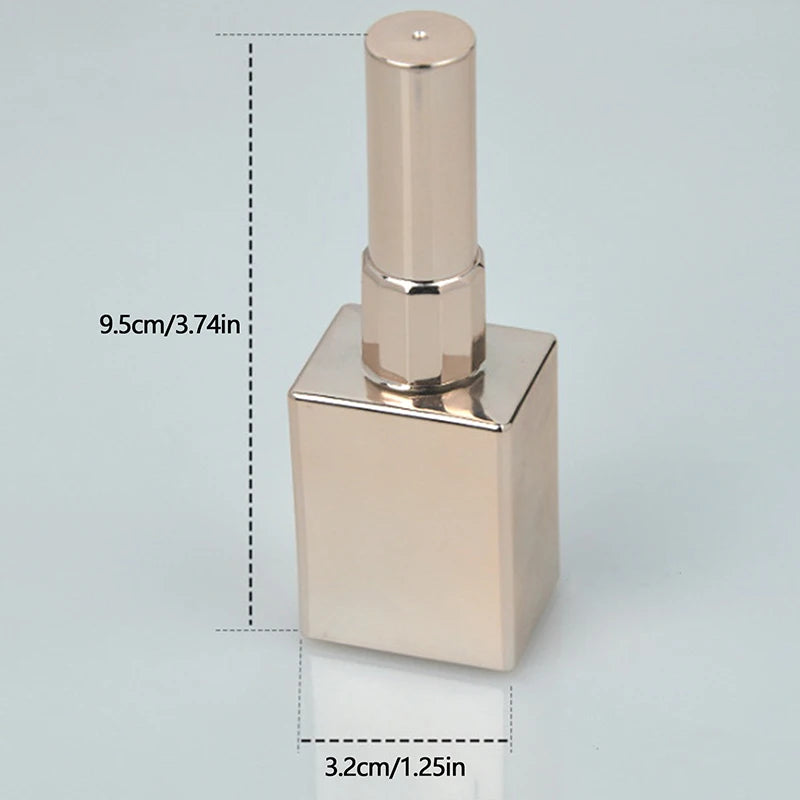 Glass Bottle Nail Polish Cosmetic Use Refillable Packaging Container Qme