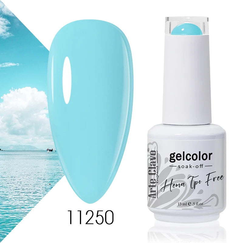 Arte Clavo Blue Nails Candy Party Nude Gel Nail Polish 2026 Mint