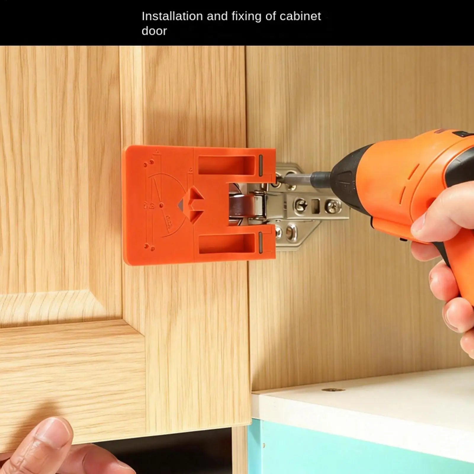 Door Hinge Jig Magnetic Alignment Tool Cabinet Spacer Carpentry Qme