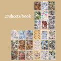 Vintage Collage Sticker Book, Artistic Film Style Journal Supplies, Versatile for Many Scenes, Essential for Craft Lovers Qme 1pc