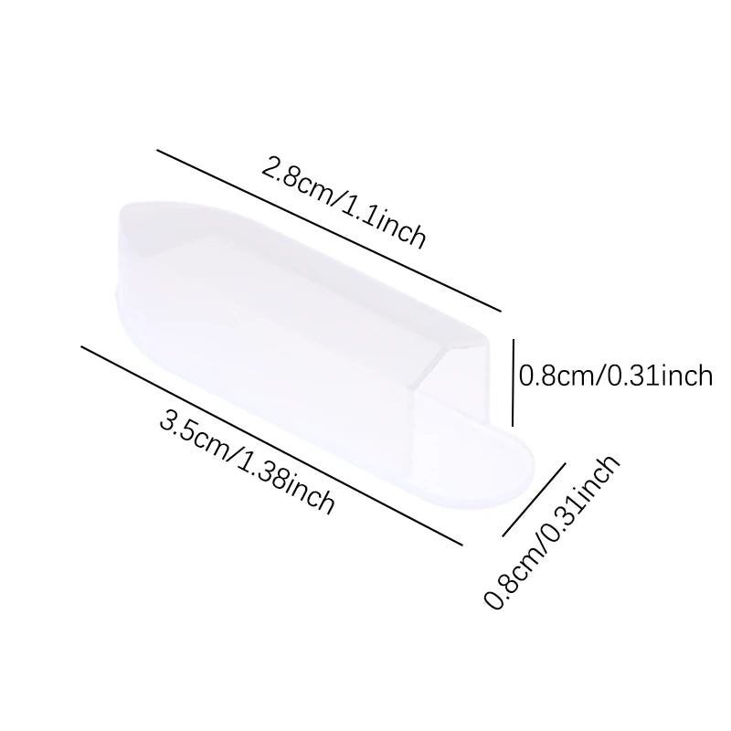 Clear Protective Sleeve Nail Cuticle Scissors Cap Dead Skin Nippers Qme one size