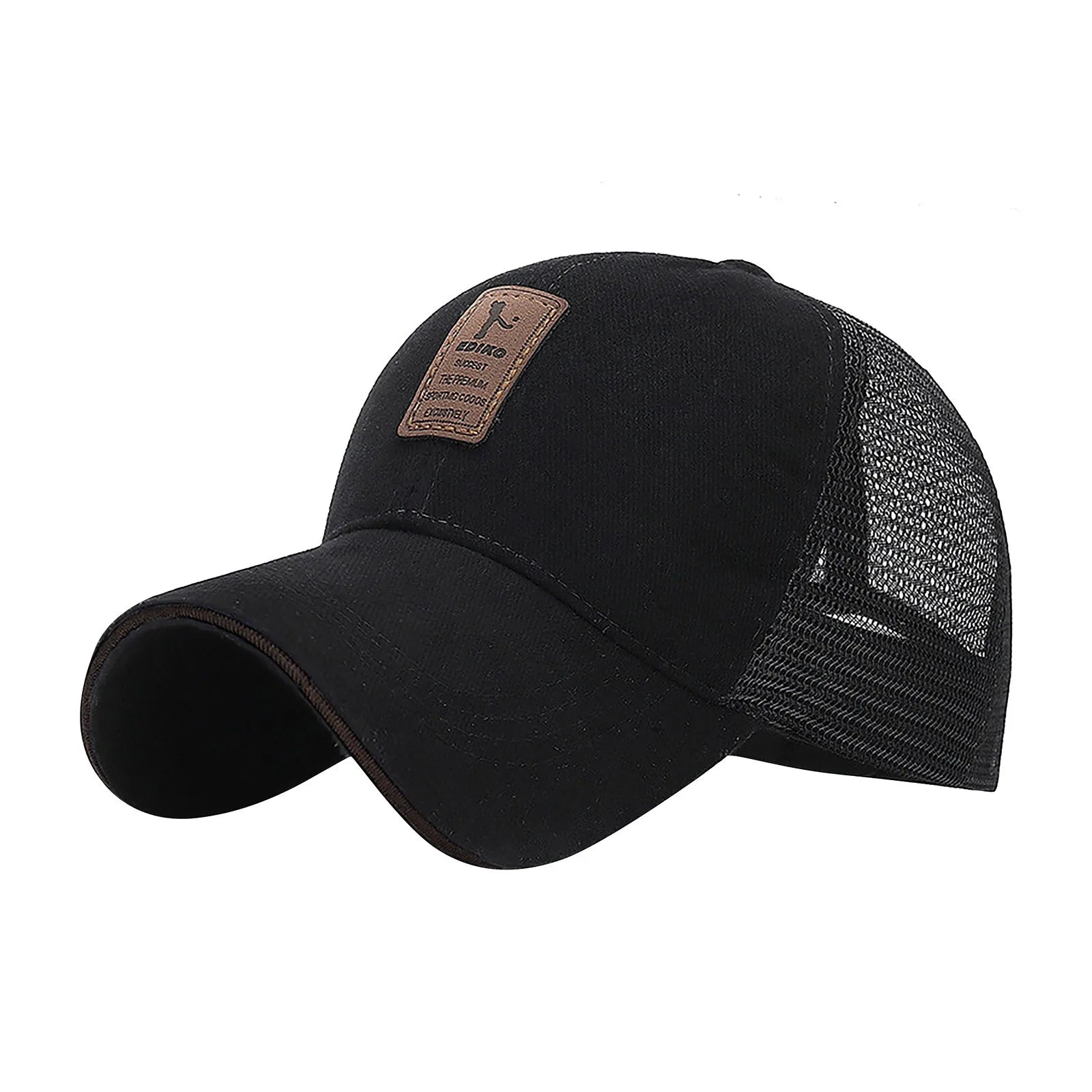 New Quick Dry Mesh Breathable Running Baseball Cap Summer Sun Protection Fishing Hat for Men Women Outdoor Running Hiking Cap Qme Black One Size