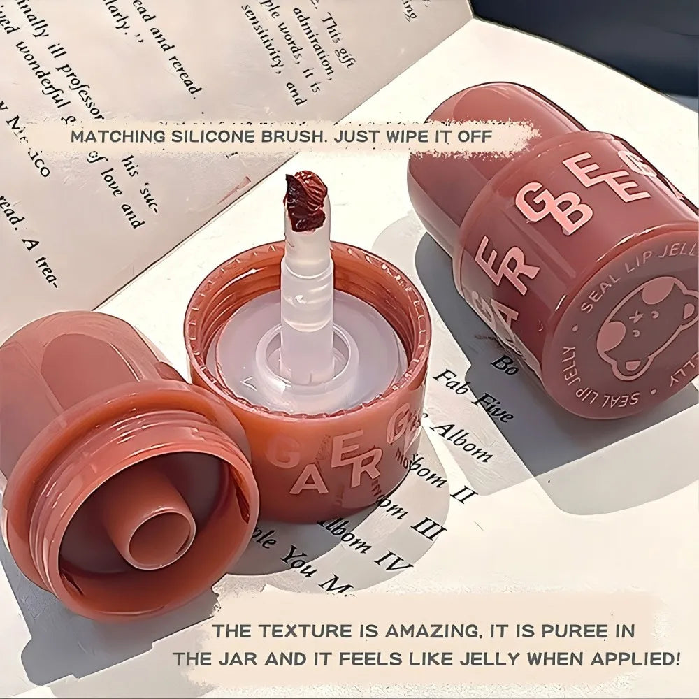 Gege Bear Jelly Lip Glaze Long-lasting Makeup Waterproof Gloss Qme