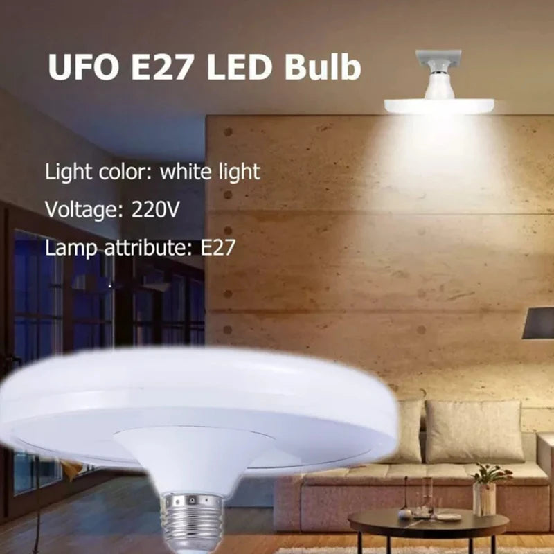 LED Bulb E27 Lamp Bright 20W 220V UFO Leds Lights Indoor White Qme