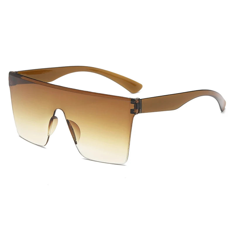 Oversized Square Frame Sunglasses Casual Fashion Women Sun Glasses Men Retro Y2K Sports Cycling Driving Goggles UV400 Shades Qme gradient brown