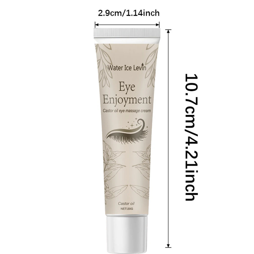 Water Ice Levin Castor Oil Eye Massage Cream 20g | Deep Anti-Wrinkle + Firming Treatment | Banish Bags, Dark Circles & Fine Lin Qme