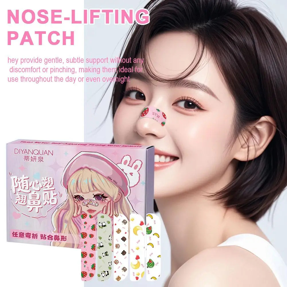 Flexible Shaping Nose Strips Nose Patches For Rhinoplasty Shaping Corrector Strips Self-Adhesive Stickers For Daily Contouring Qme