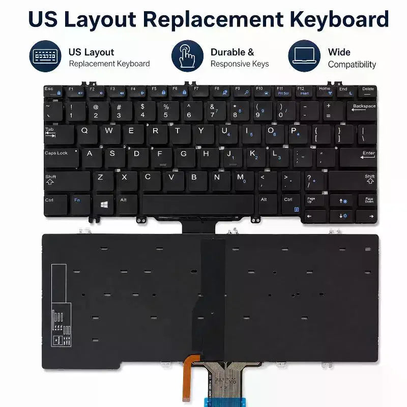 Replacement Keyboard Quiet Typing Waterproof Layer Compatible Qme