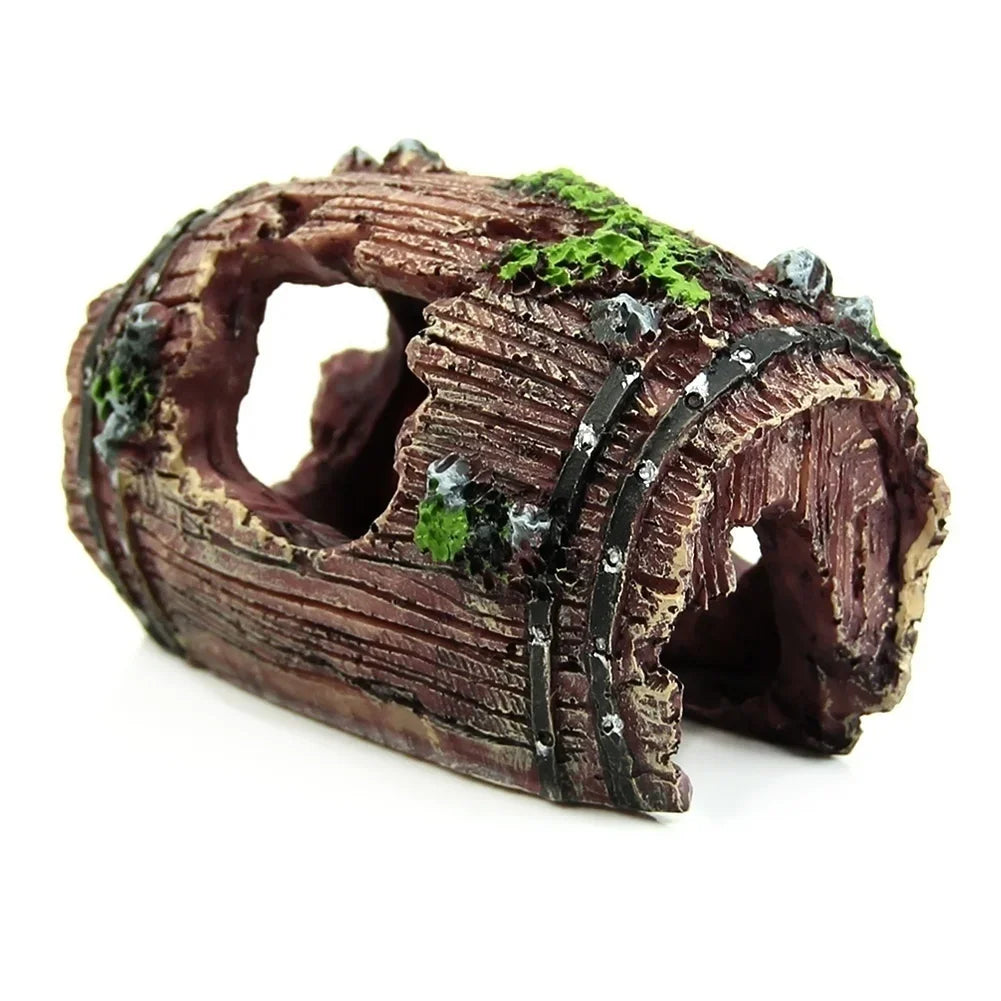 Aquarium Landscape Decoration Supplies Reptile Hiding Cave Simulation Qme