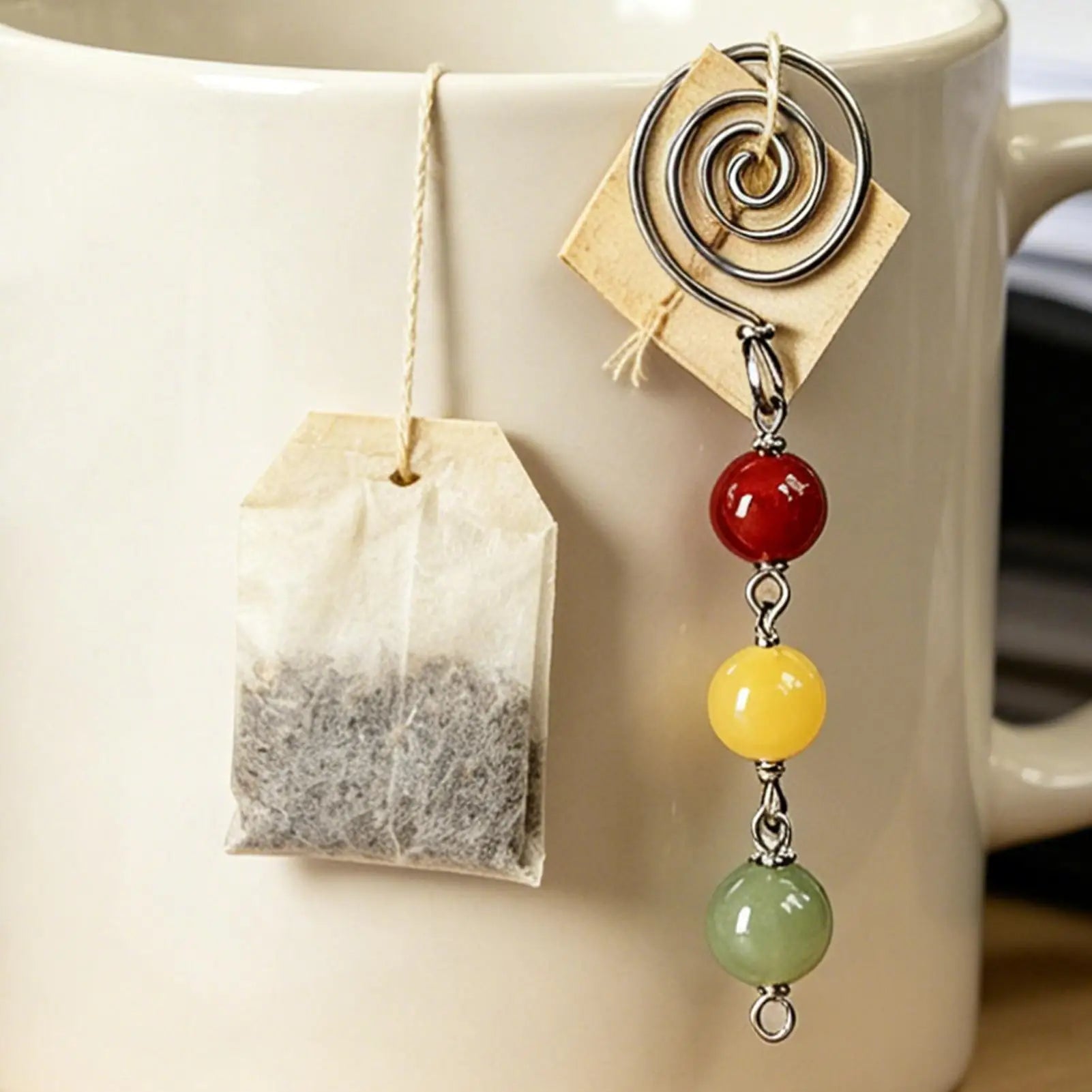 Tea Bag Holder Mug Reusable Brewer Strainer Non-slip Stainless Qme