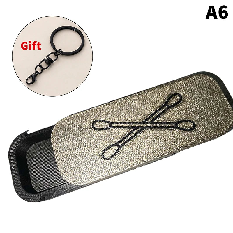 Keychain Portable Swab Case Travel Daily Use Dust-proof Keeps Clean Qme A6