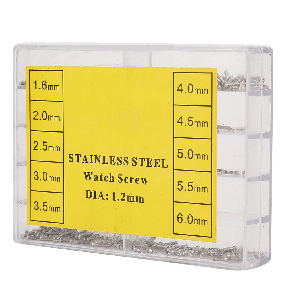 1 6-6 0mm Vis Crossé en Acier Inoxydable pour Botier Arrière de MontrE Bracelet Watch Screw Watch Back Case Screw Qme