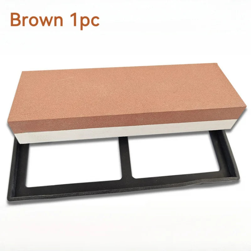1pc for Sharpening Stone Kit with Built-In Base& Angle Guide. All-In-One Whetstone for Sharpening Dull Knives, Qme M 3000 8000