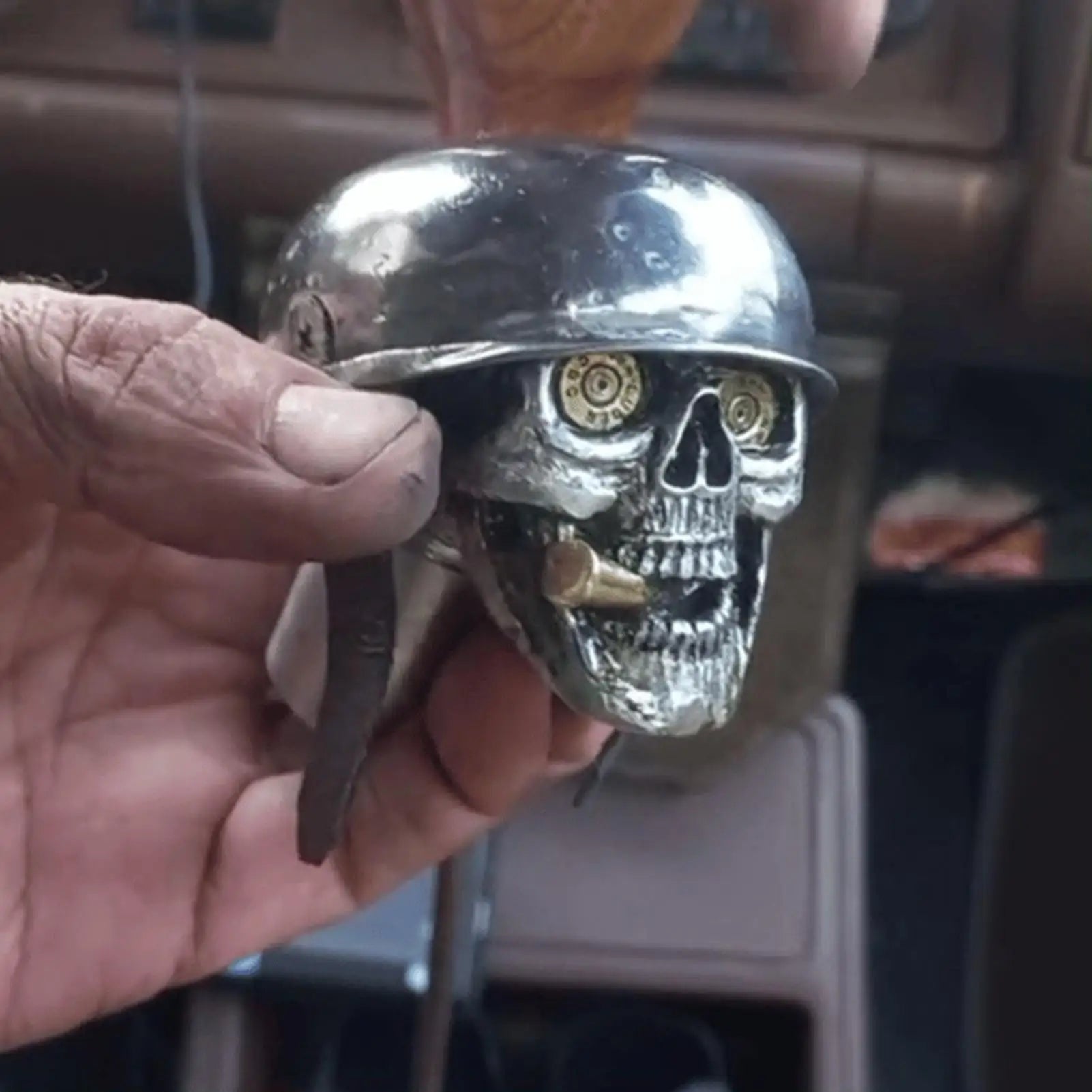 Skull Gear Shift Knob Shift Stick Protector Skeleton Gear Shifter Funny Cover Protector Decorations for Car Automobile Truck Qme