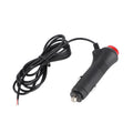 Car Male Cigarette Lighter Plug 1.5m Male Car Cigarette Lighter Socket Power Plug Adapter On Off 12V 24V Qme black