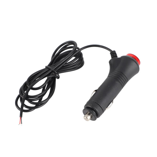 Car Male Cigarette Lighter Plug 1.5m Male Car Cigarette Lighter Socket Power Plug Adapter On Off 12V 24V Qme black