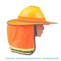 Temperature Sunscreen Safety Helmet Sun Protection Curtain Qme Orange