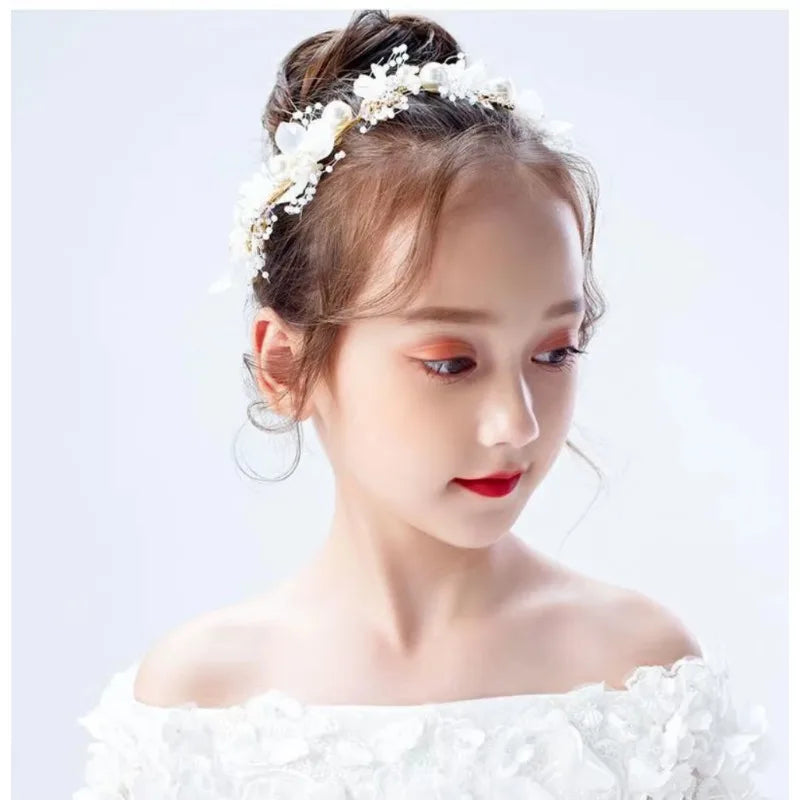 Children's Wreath Headbreads Princess Tiara Crown Decoration Bride Qme