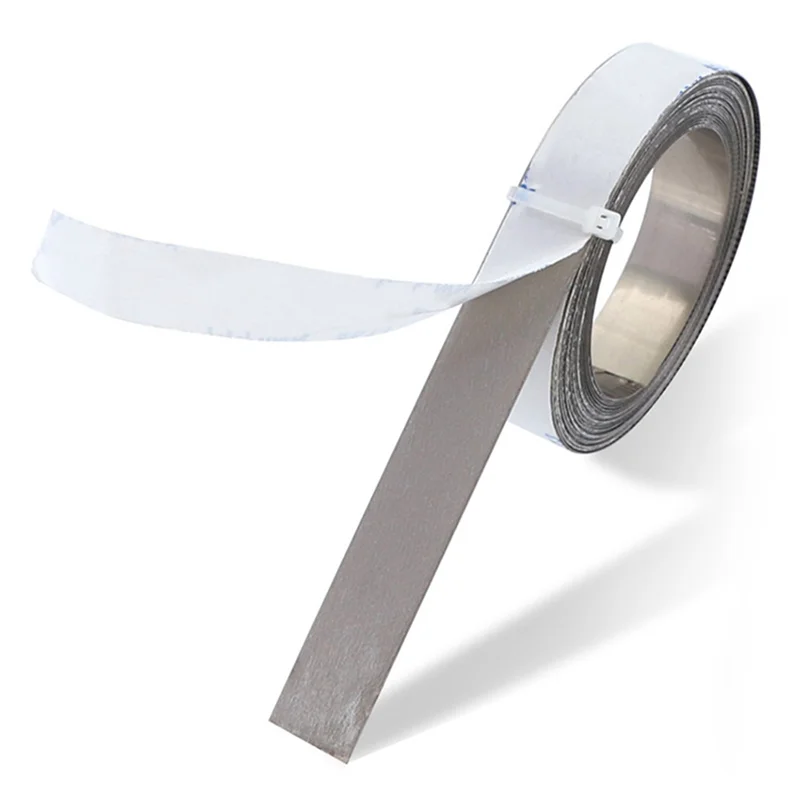 A02F-8PCS Stainless Steel Adhesive Scale Precision Woodworking Guide Rail Self-Adhesive Tape Measure Metal Ruler With Glue Qme