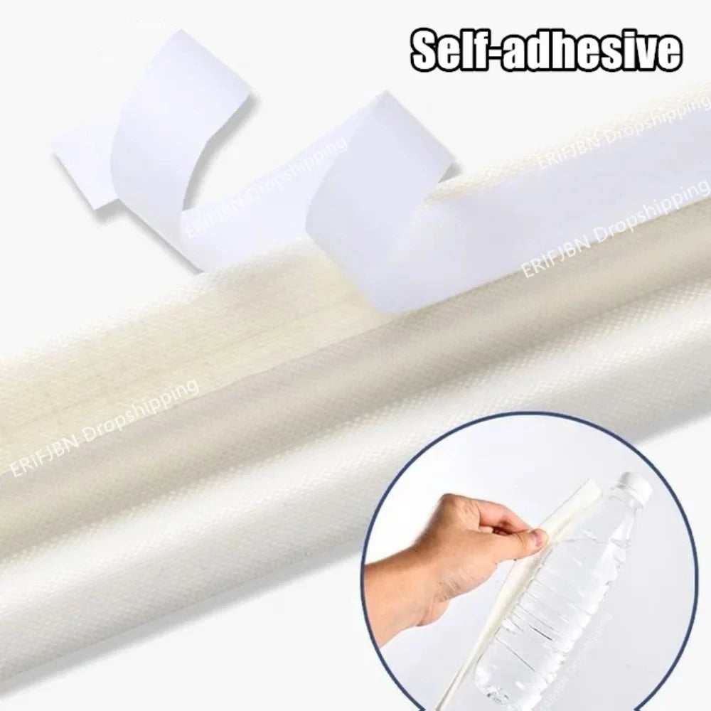40M-4M Acoustic Insulation Foam Window Weather Seal Strip for Sliding Door Windows Windproof Soundproof Cotton Seal Gap Filler Qme
