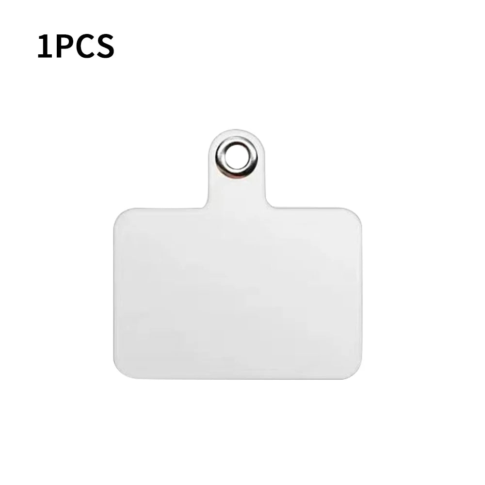 1/3/5/10Pcs Mobile Phone Anti-lost Lanyard Card Gasket Universal Transparent Tether Tabs Hole Hanging Strap Patches Lanyard Card Qme 1 Pc