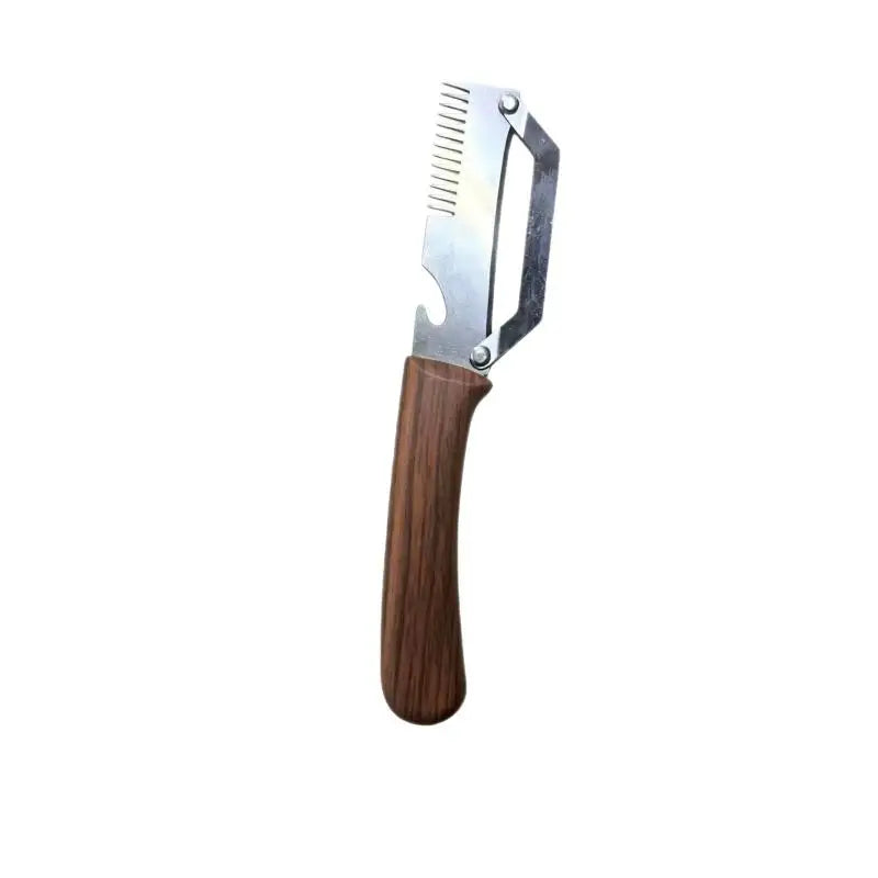 Multifunctional Kitchen Peeler Stainless Steel Scallion Slicer Fruit Qme A3