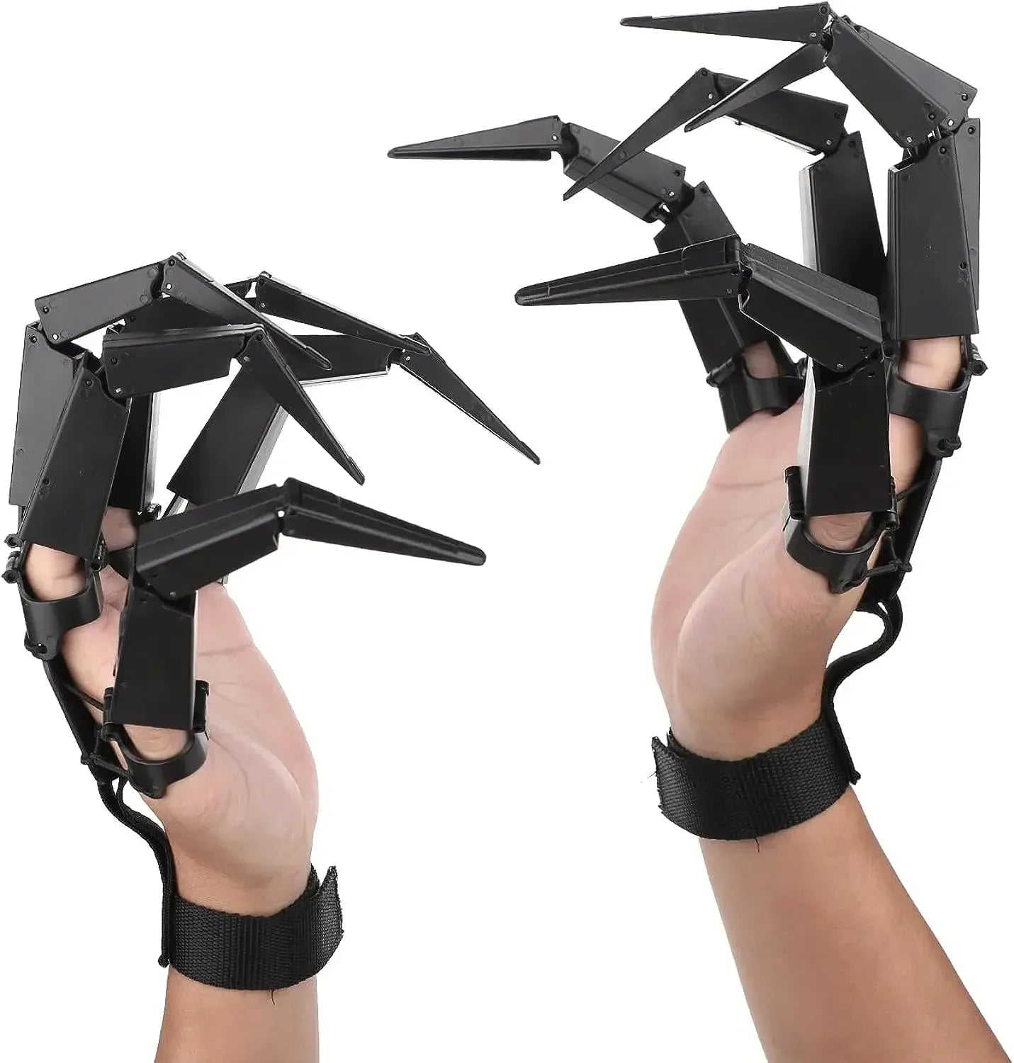Halloween Articulated Fingers Fake Fingers Scary Skeleton Hand Cosplay Finger Glove Realistic Horror Ghost Claw Prop Party Decor Qme