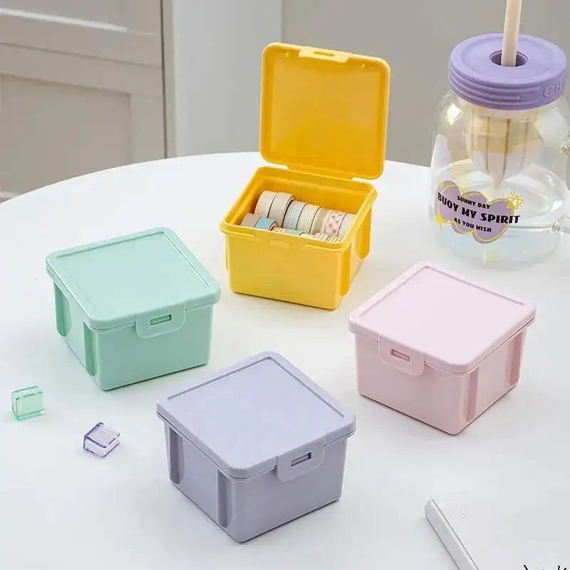 Macaron Plastic Pencil Case Large Capacity Snap Lid Perfect Students Qme