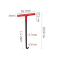 Motorcycle Exhaust Spring Hook T Shaped Handle Exhaust Pipe Spring Puller Installer Hooks Repair Tool for Springs Removal Qme Red