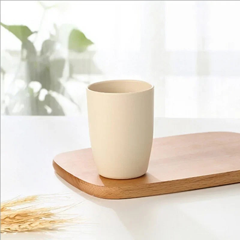 Simple Fresh Couple Brushing Cup Thickened Round Mouthwash Plastic Qme