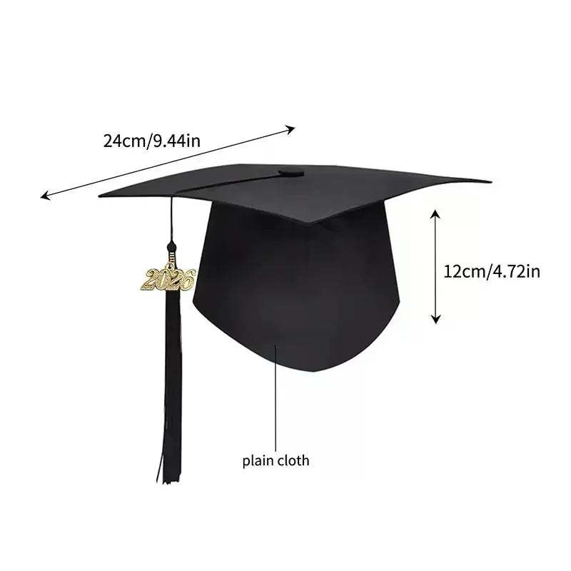 Class Of 2026 Black Golden Satin Sash Bachelor Cap With Tassel Graduation Shoulder Strap Congrats Grad Party Photo Props Qme