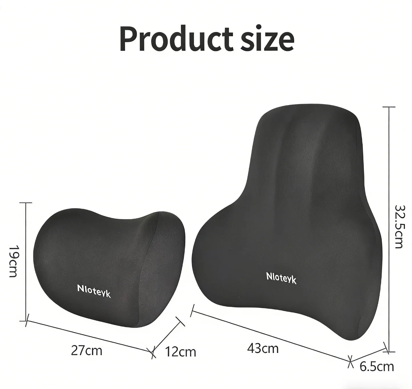 Memory Foam Car Neck Cushion Car Lumbar Support For Car Supplies Universal Neck Pillow Waist Cushion Car Seat Car Accessories Qme