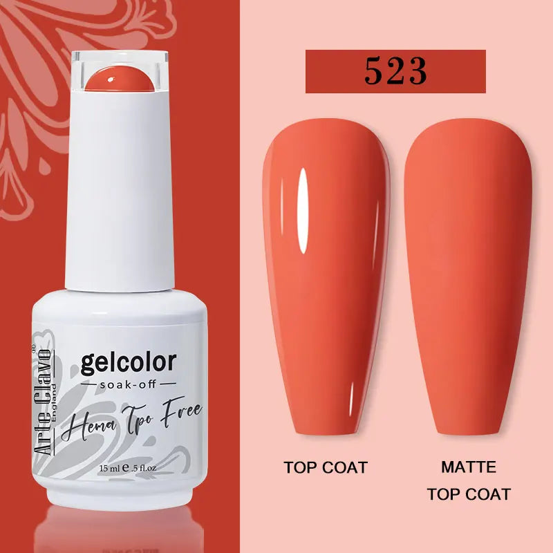 Arte Clavo HEMA TPO Soak Off UV LED Nail Gel Polish 108 Colors Qme