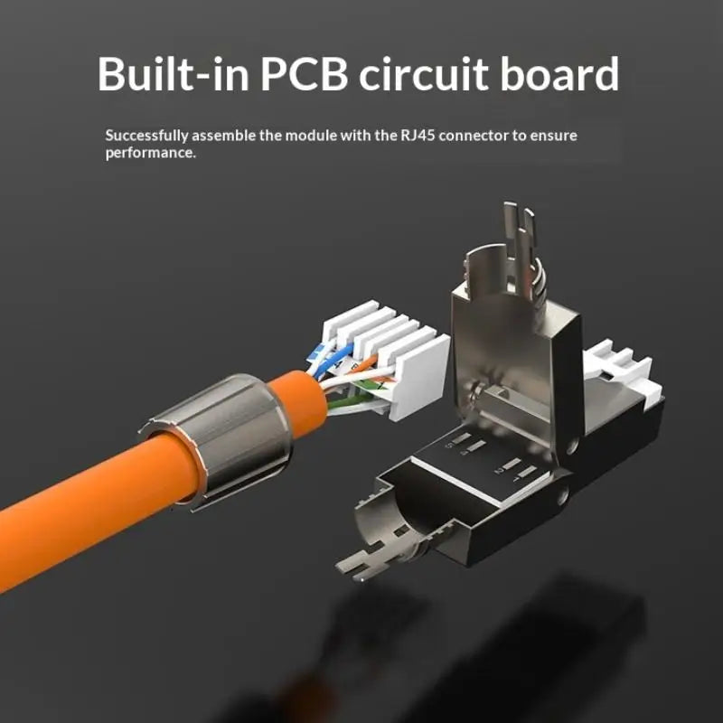 Ultimate Tool-free Installation RJ45 Zinc Alloy Shielded Connectors Qme