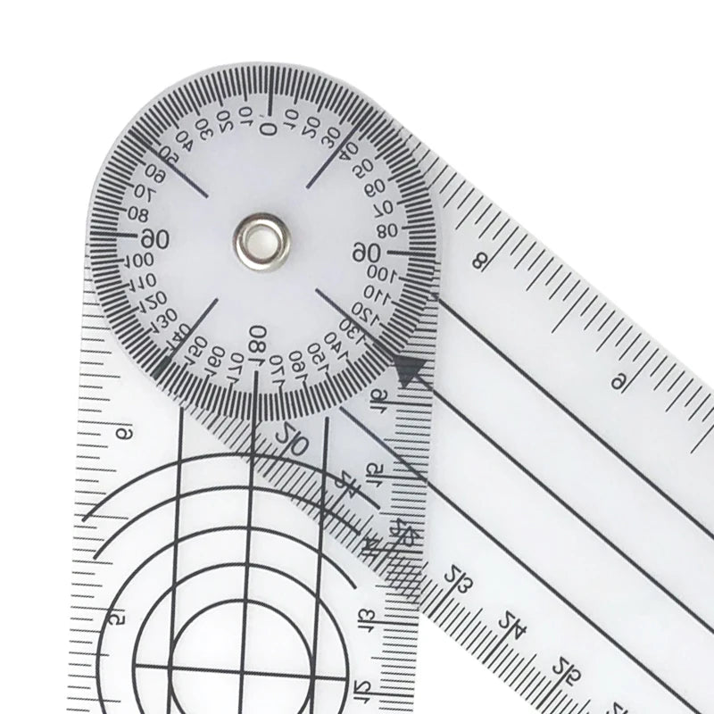 0- 360 Degree Goniometer Angle Medical Spinal Ruler Inclinometer Qme