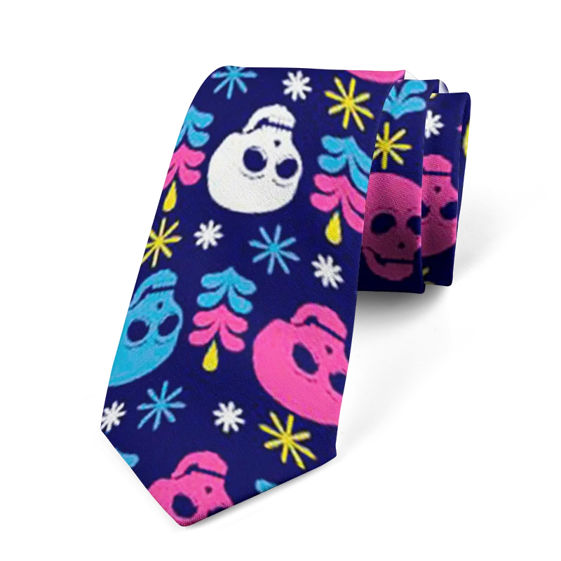 Fashion Wedding Ties Business Men's Elegant Women's Skeleton Printed Qme style5