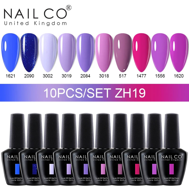 NAILCO Jelly Macarone Gel Polish Nail Art All Manicure Semi-permanent