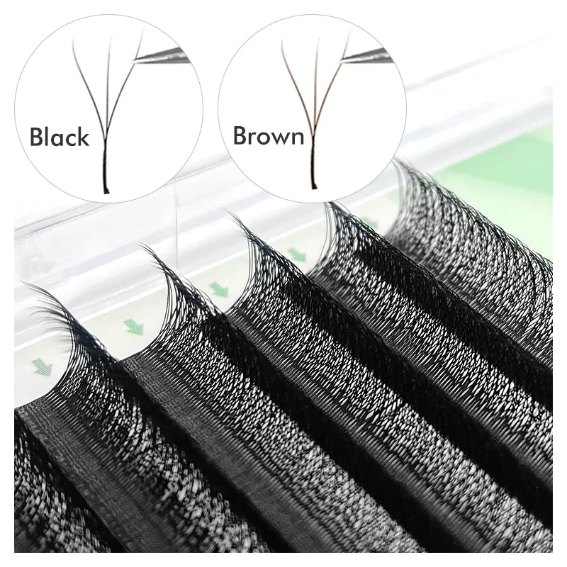 NATUHANA 3D W-shaped Eyelash Extensions Premade Volume Fans W Shape Qme