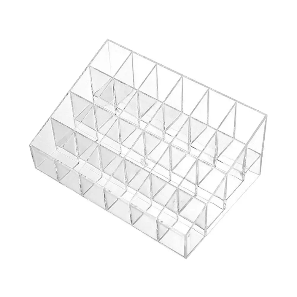 4 Sizes Lipsticks Holder Clear Acrylic Lipgloss Lipstick Organizer Qme C-24 grids