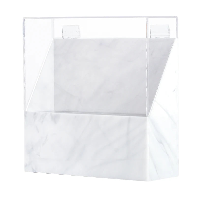 NATUHANA Eyelash Extension Tweezers Storage Box 8 Holes Holder Qme White