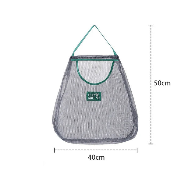 Reusable Storage Bags Kitchen Hanging Mesh Bag Home Fruit And Vegetable Storage Net Bag For Ginger Garlic Potatoes Onions Qme king-size single bag