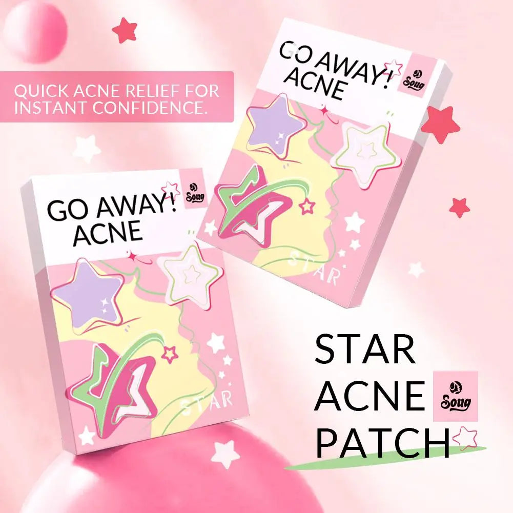 240Pcs Cute Star Acne/Pimple Patch Acne Treatment Stickers Invisible Acne Stars Cover Face Spot Removal Pimple Patch Skin Care Qme